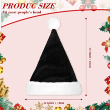 Load image into Gallery viewer, Santa hat black and white