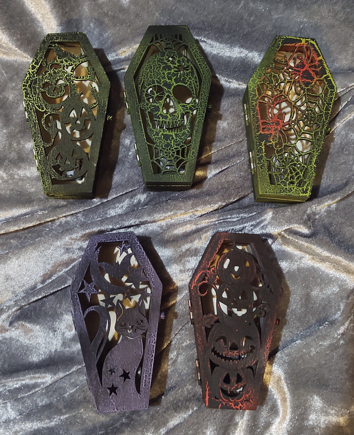 Light up coffin