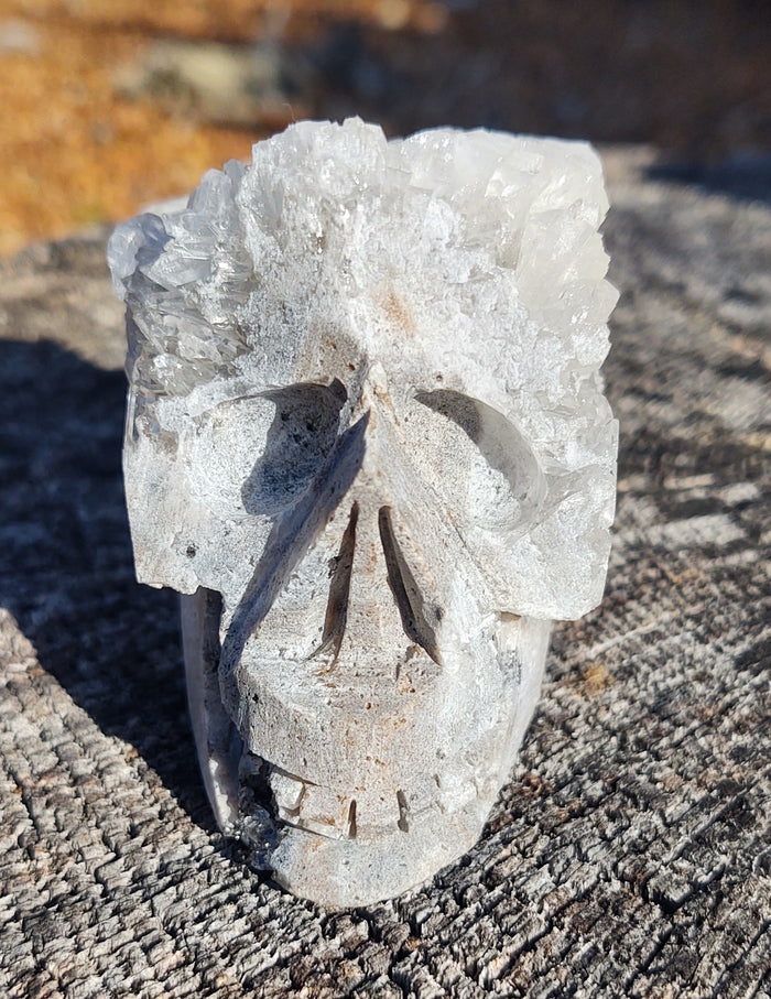Quartz Cluster Skull