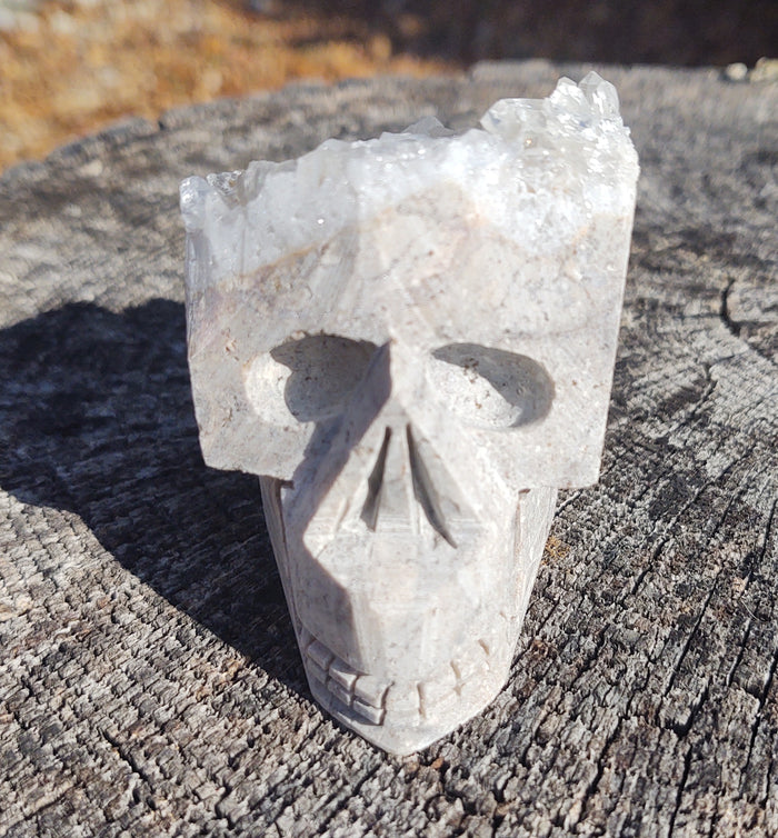 Quartz Cluster Skull
