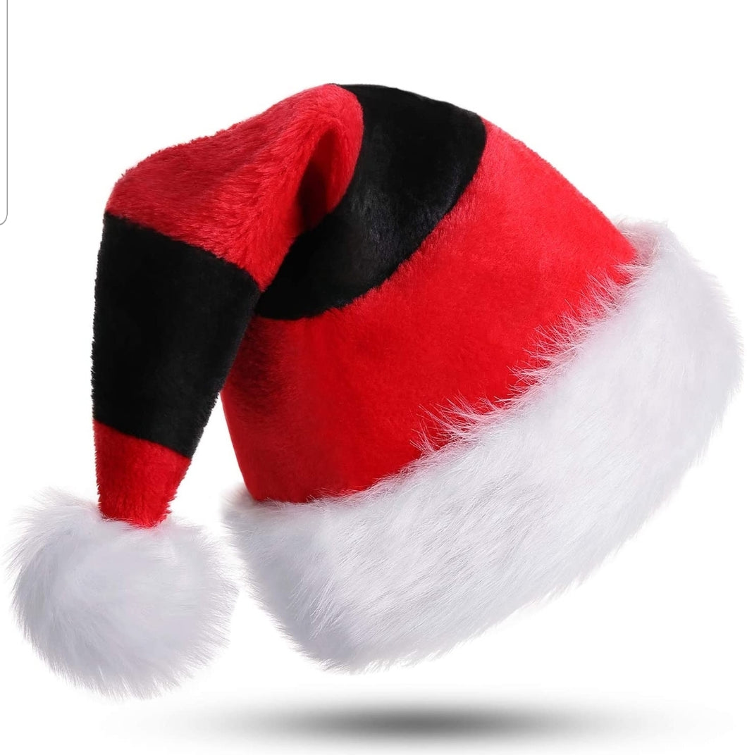 Santa hat red, black and white