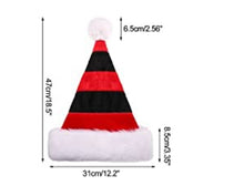 Load image into Gallery viewer, Santa hat red, black and white
