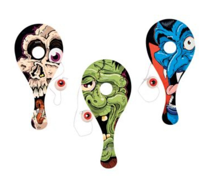 Eyeball catch paddle ball