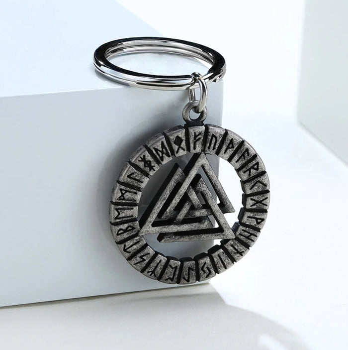 Valknut keychain viking