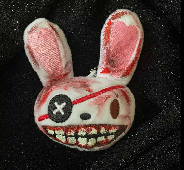 Bloody rabbit keychain