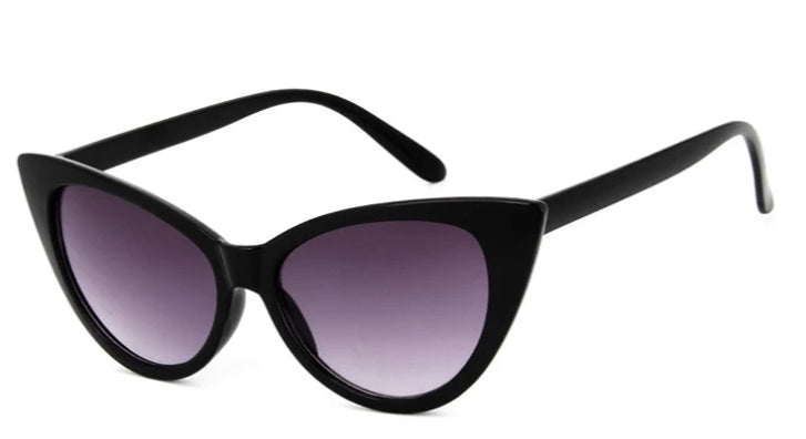 Cat eye sunglasses-black/light