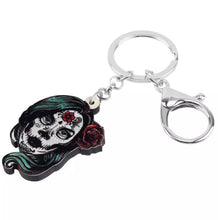 Load image into Gallery viewer, Days of the dead keychain
