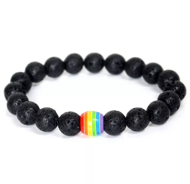 Pride bead bracelet