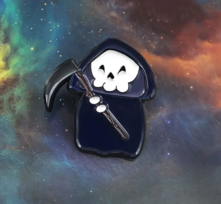 Grim reaper pin