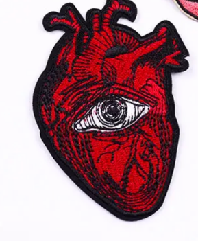 Heart eye patch