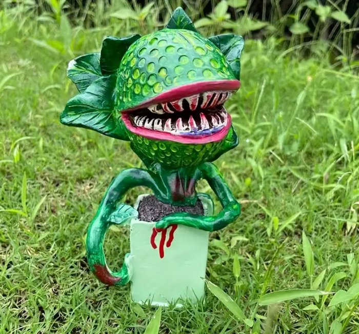 Venus fly trap statue